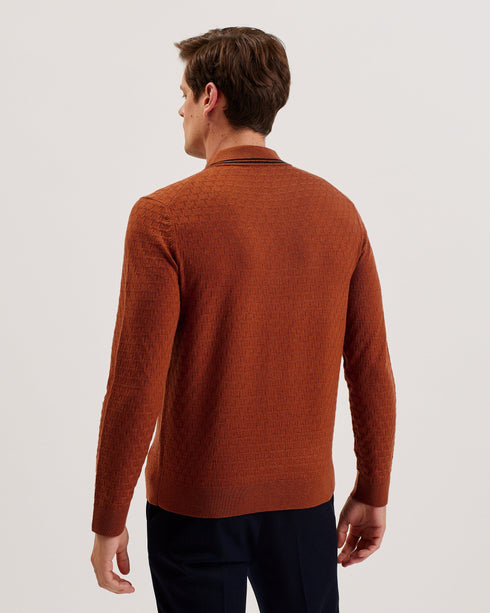 RODEN-Knitwear-Ls Button Through T Stitch Shi- Ted Baker Romania